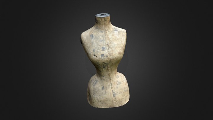 Victorian Dressmaker Dummy scan 3D Model