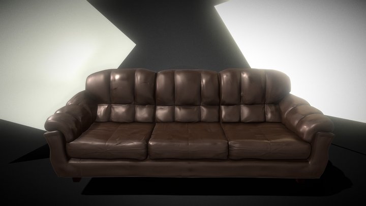 Couch Multires 3D Model