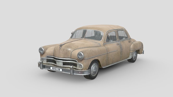 Dirty Car - Dodge Coronet 1950 3D Model