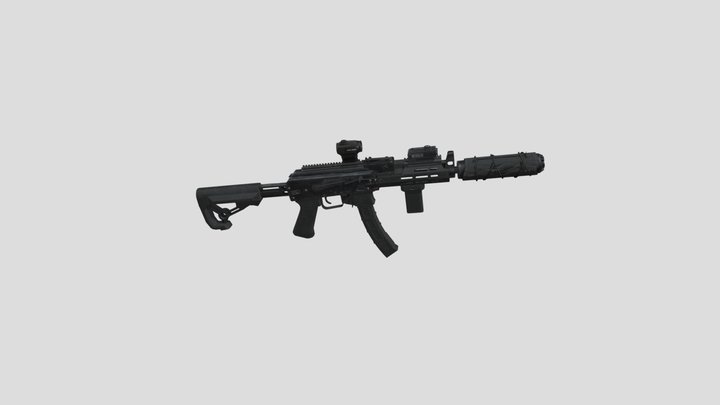 Saiga-9mm (1) 3D Model