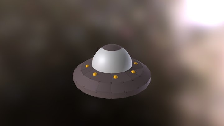 UFO Player for Simple Game 3D Model