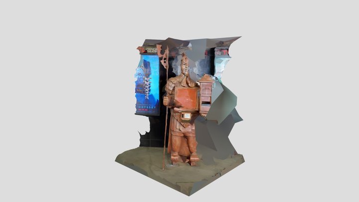 Half a statue – Kostenloses 3D-Modell STL