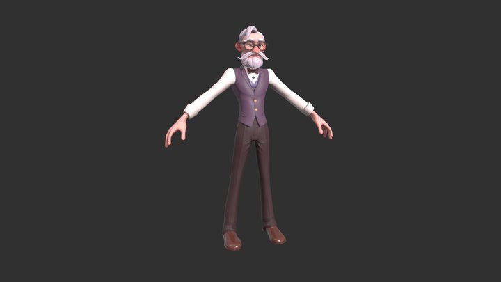 Old Man | Kaedim 3D Model