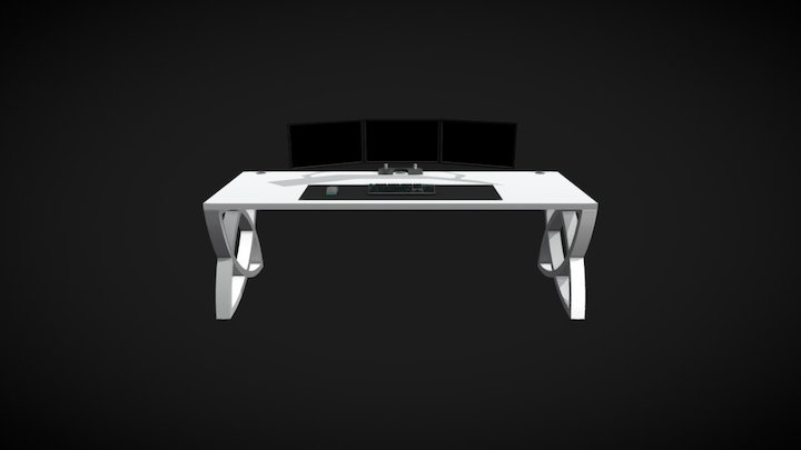 Gaming setup 3D Model
