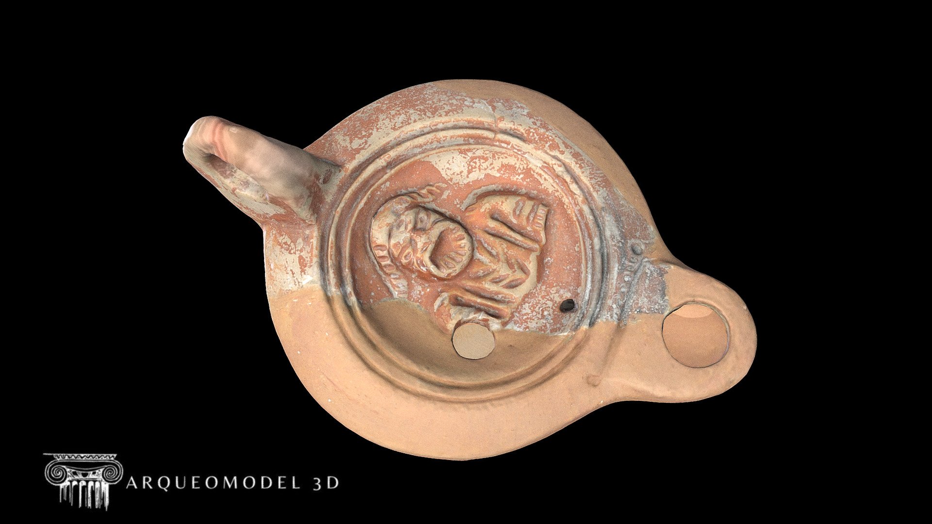 ROMAN OIL LAMP ACTOR MASK - TARRACO