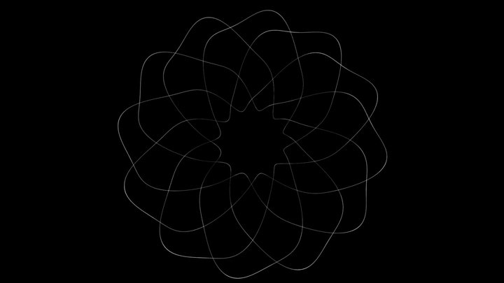 Wired flower 3D Model