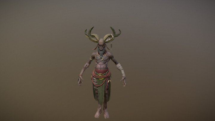 Goat Shaman 3D Model