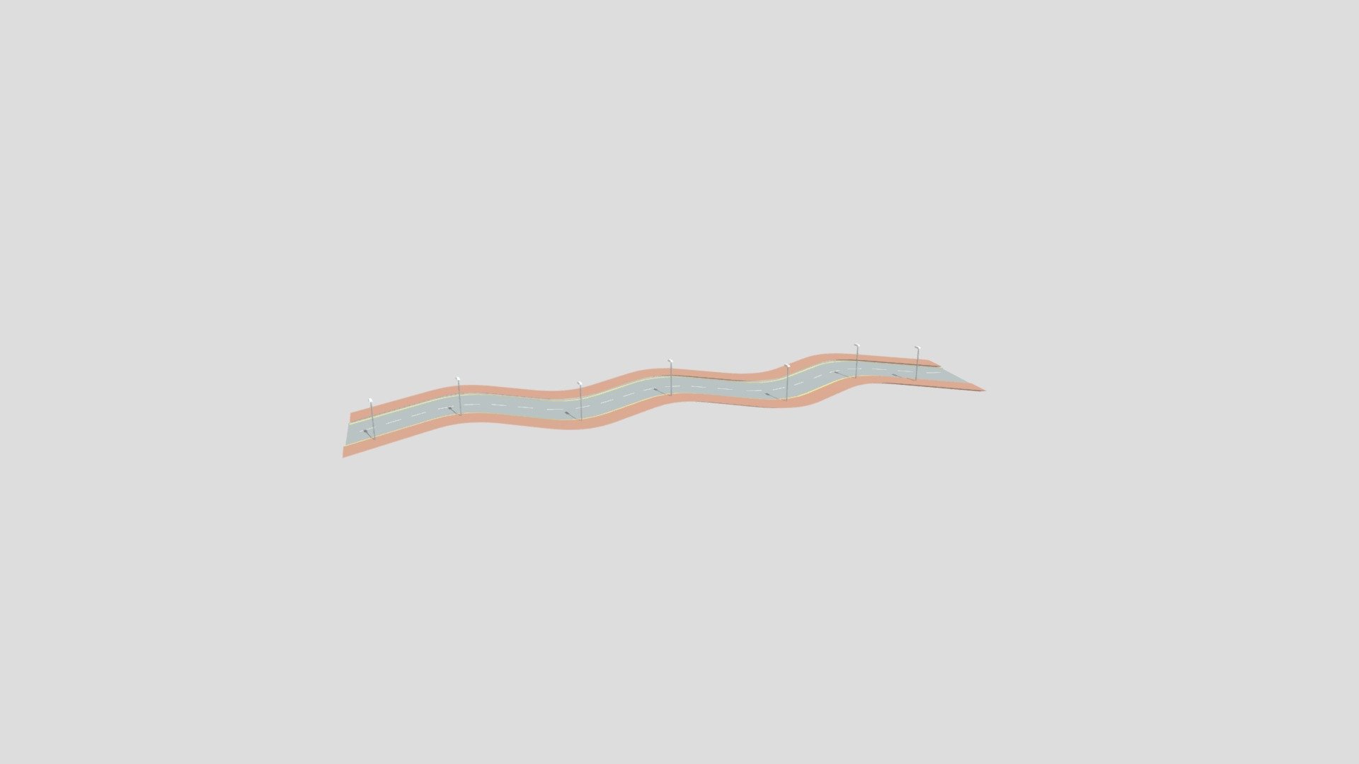Curved road from Poly by Google