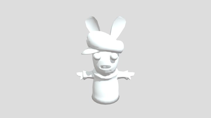 Rabbid Luigi 3D Model