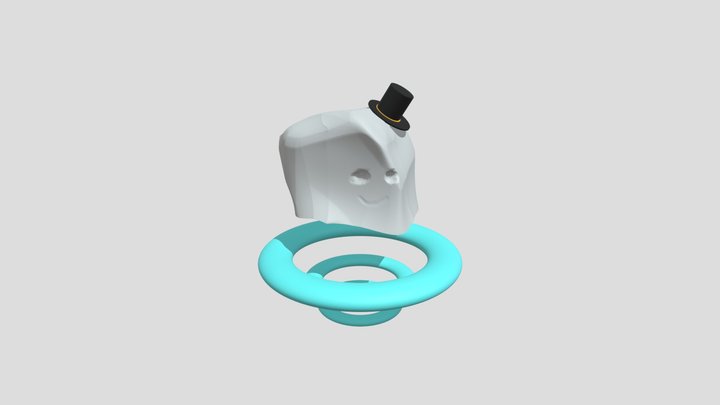 floating rock thing 3D Model