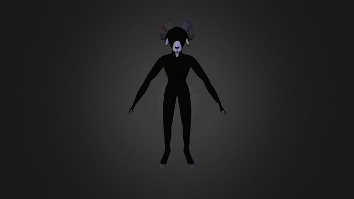 Faun Textured 3D Model