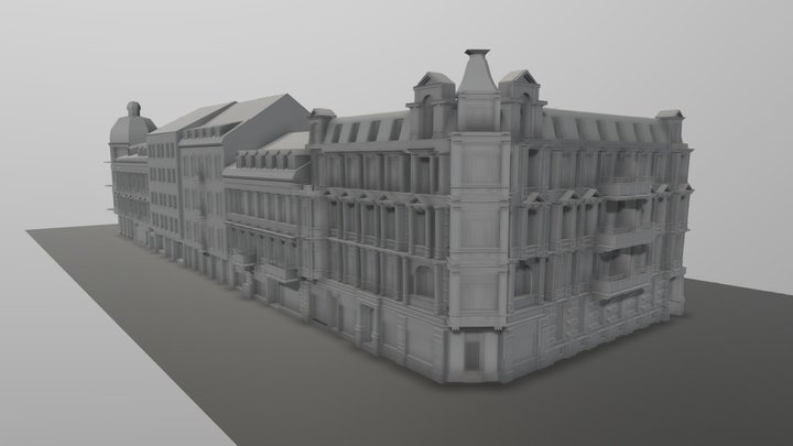 Realistic City Building - Järnvägsgatan, Hbg 3D Model