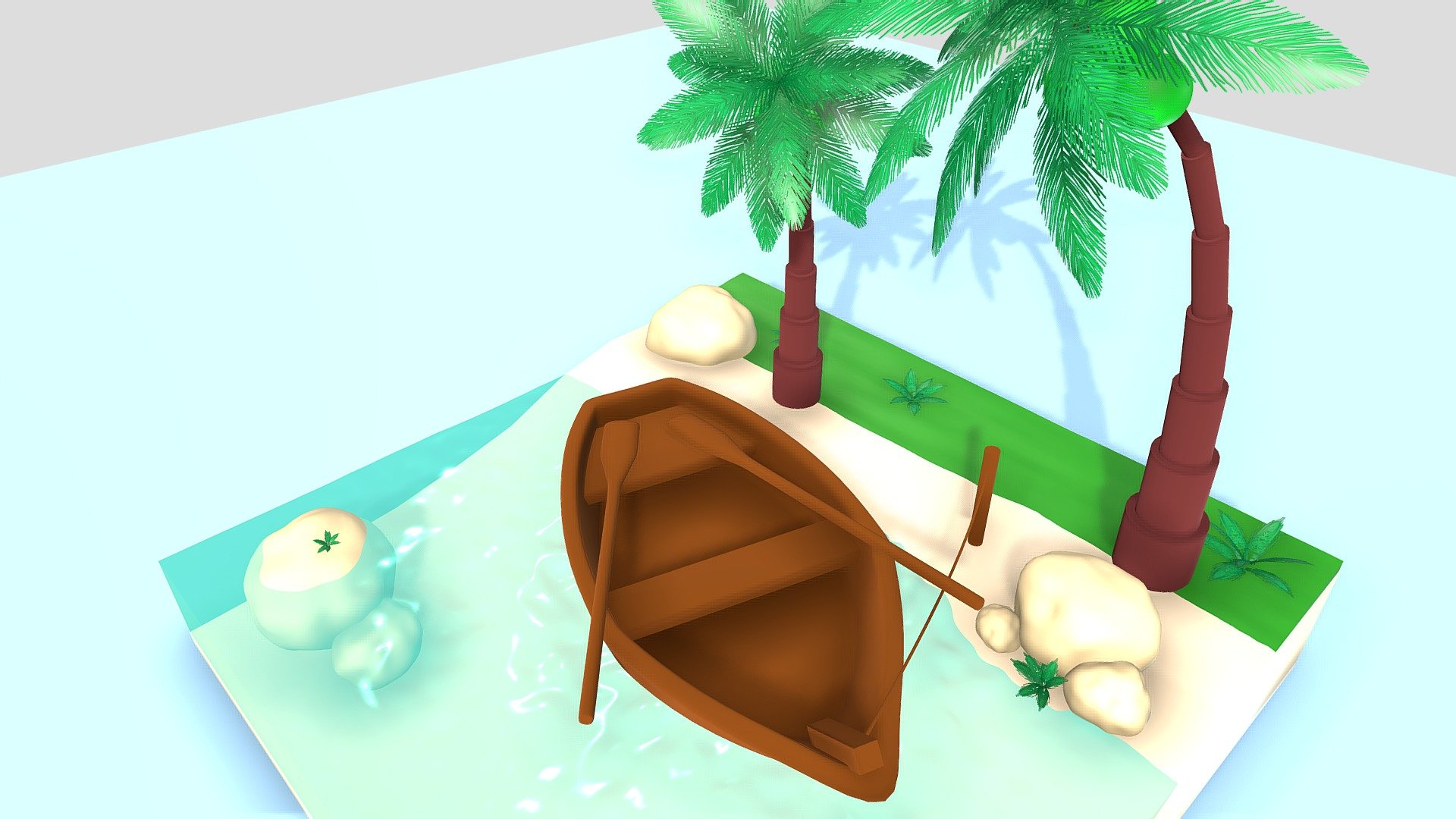 Desert island uninhabited - 3D model by lenygabriellive [b0c2c11 ...