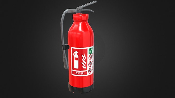 Game Prop: Fire Extinguisher 3D Model