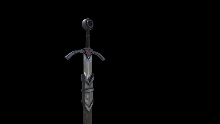 Templar Sword 3D Model