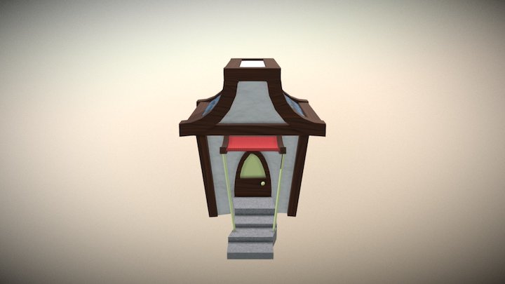 Low Poly House 3D Model