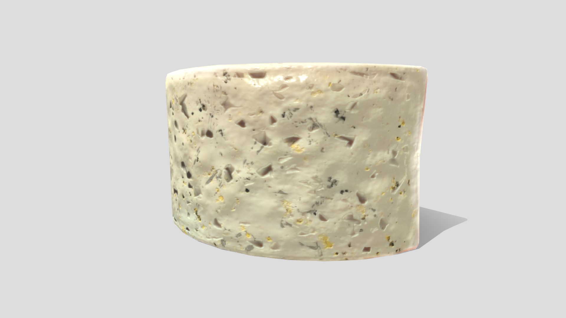 3D model Roquefort Cheese - This is a 3D model of the Roquefort Cheese. The 3D model is about a bowl of ice cream.