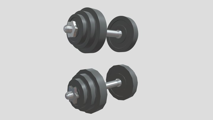 Dumbbells 3D Model
