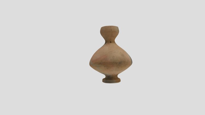 弥生土器　脚付細頸壺 3D Model