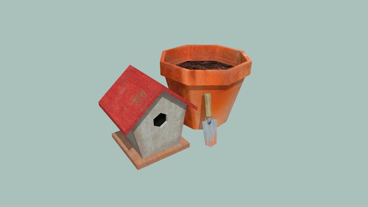 3D1 3 Simple Props 3D Model