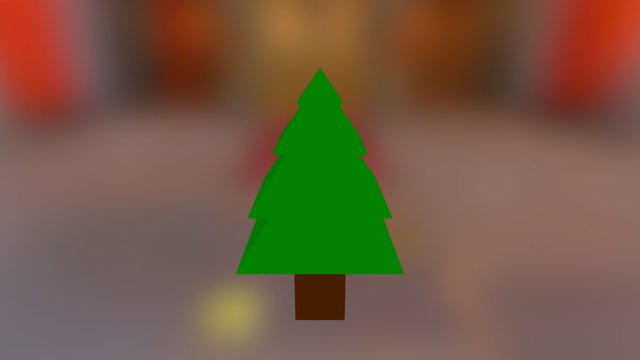 Low Poly Pinetree 3D Model