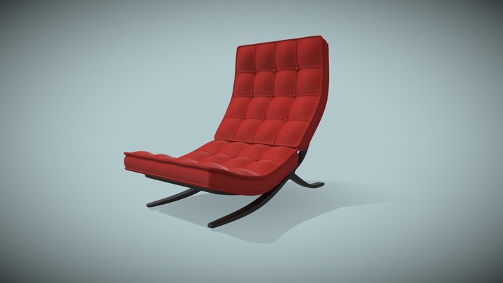 Designer Lounge Chair 3D Model