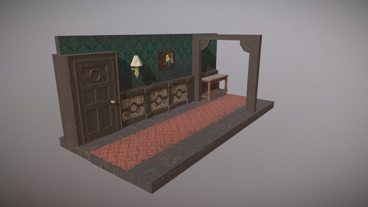 Hall Diorama 3D Model