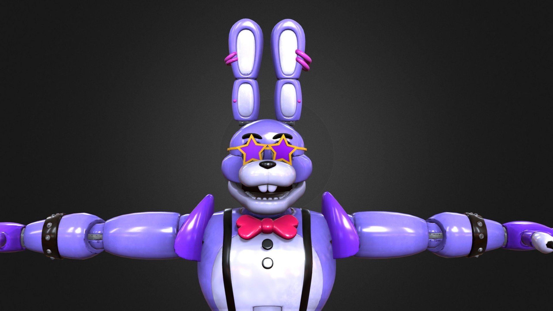 Glamrock Bonnie Fnaf - Download Free 3D Model By Fgvcvvjn [b0c8f07 ...