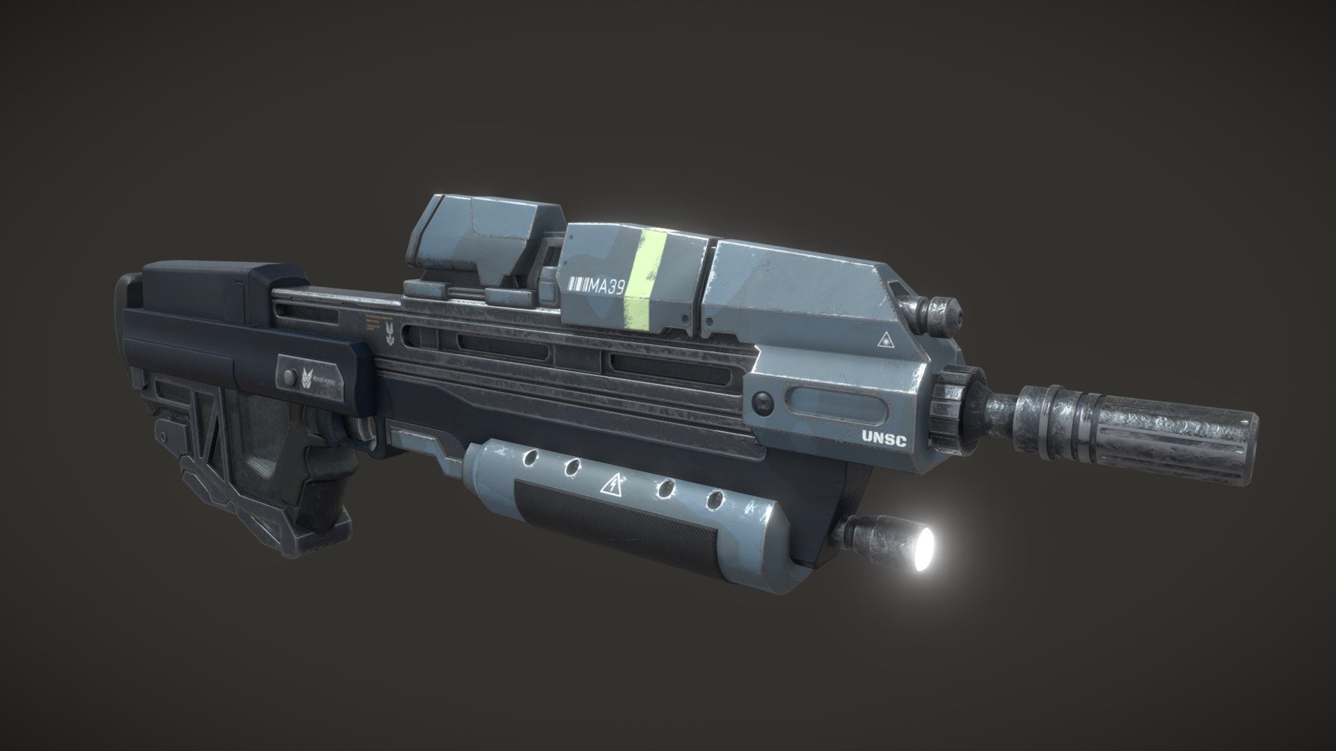 Halo MA39 Assault Rifle - Download Free 3D model by yon4z [b0c9668 ...