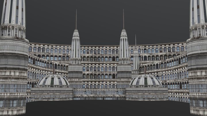 Mosque Low Poly 3D Model