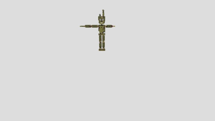 fnaf 6 Scraptrap by enchantedmob 3D Model