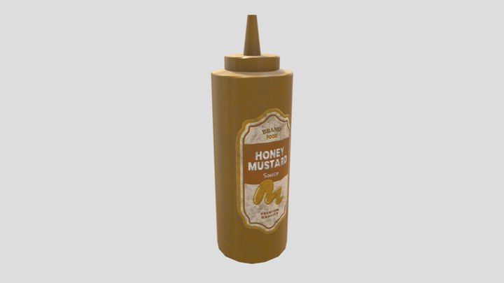 mustard bottle 3D Model