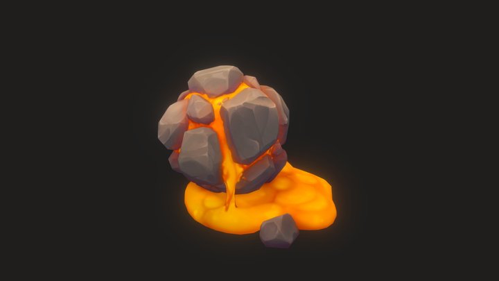 Lava Rock 3D Model