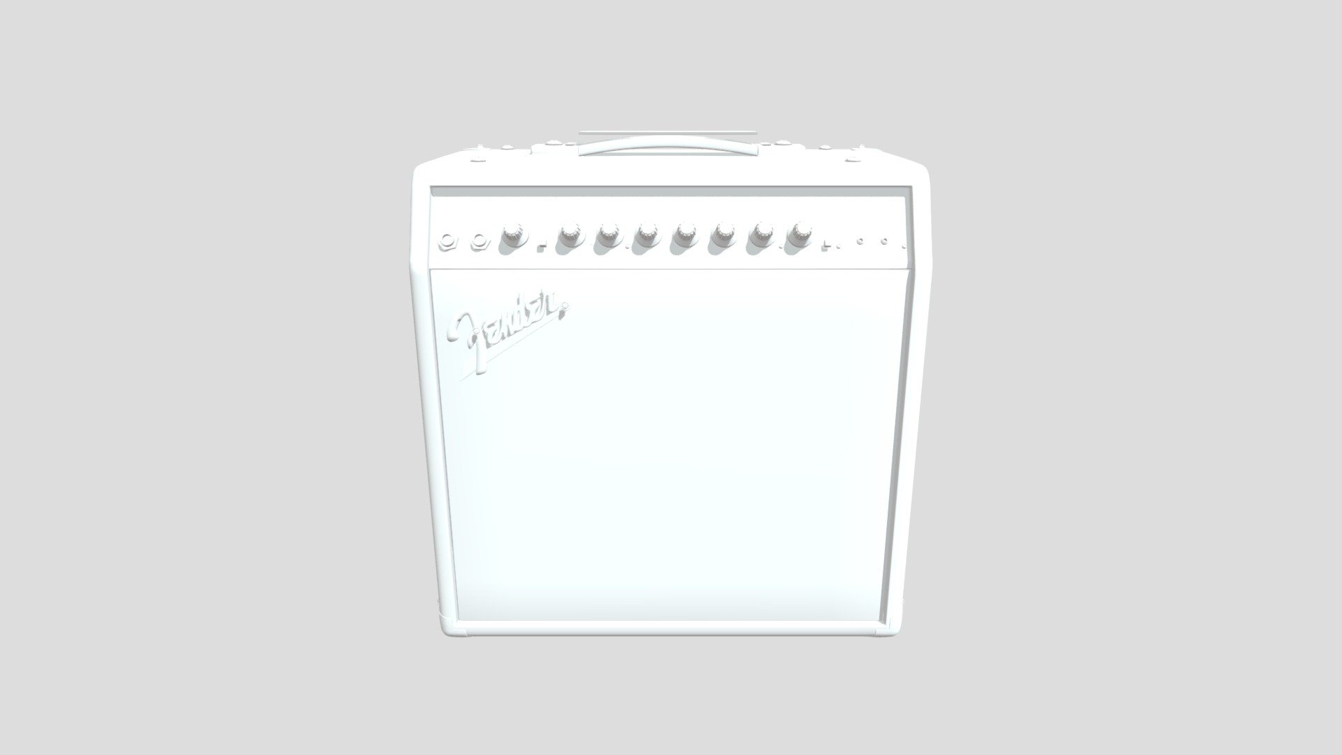 High Poly Fender Amp Updated 2