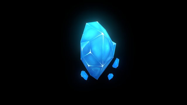 animated crystal 3D Model