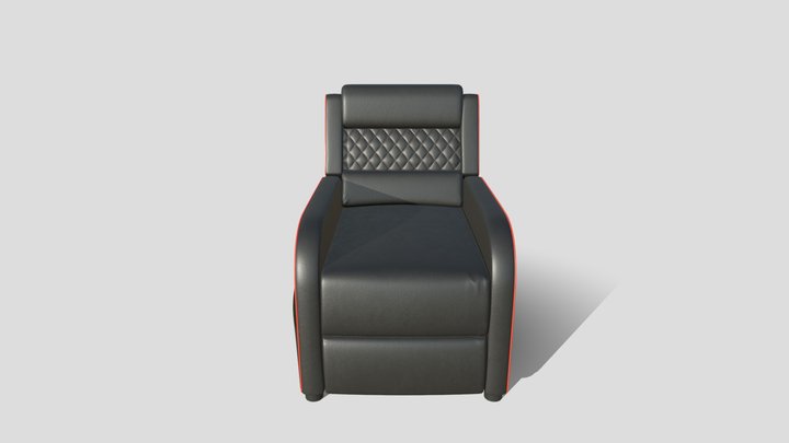 Leather Sofa 3D Model