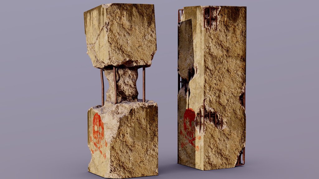 Realistic Broken Pillars