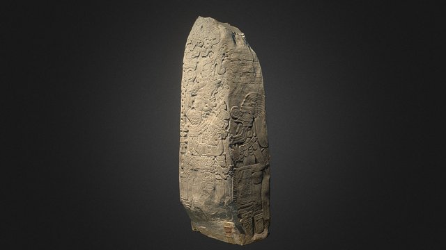 Estela 31 de Tikal 3D Model
