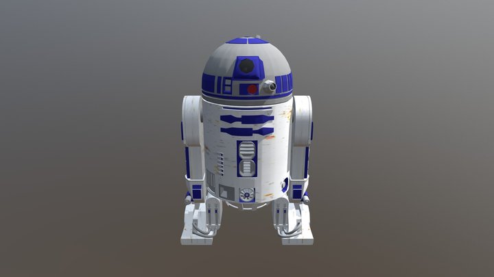 R2-D2 3D Model