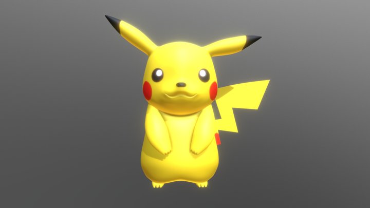 Pikachu (Fan art) 3D Model