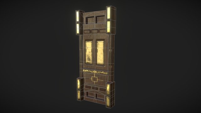 Victorian Wall Gameready 3D Model