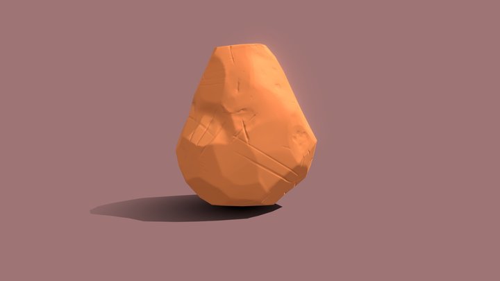 stylised stone 3D Model