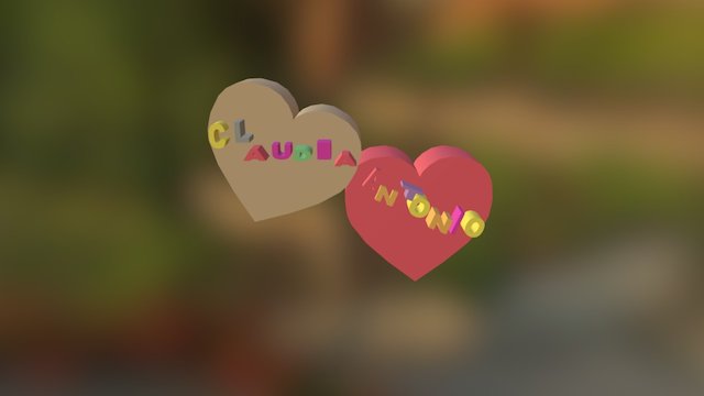 Cuori a ciondoli 3D Model