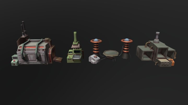 Ludumdare 42 - Props 3D Model