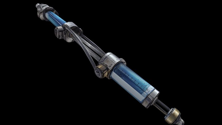 Liquid Arm 3D Model | Sci-Fi Stylized Design