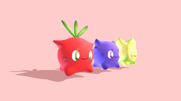 Berry Buddies 3D Model