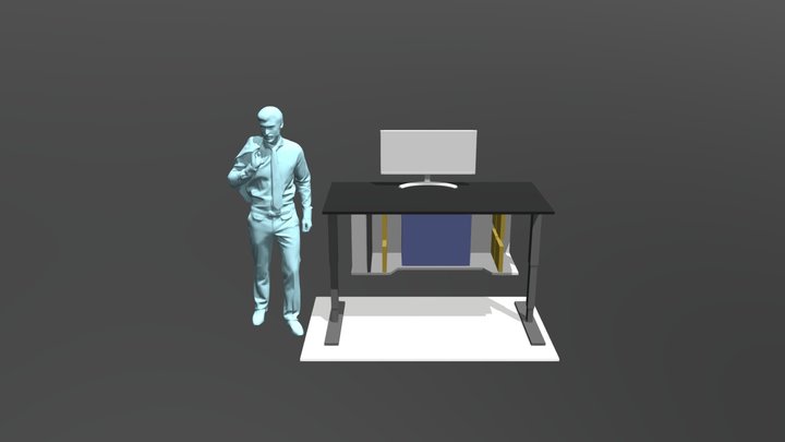 Stand Up Desk V1 v18 3D Model