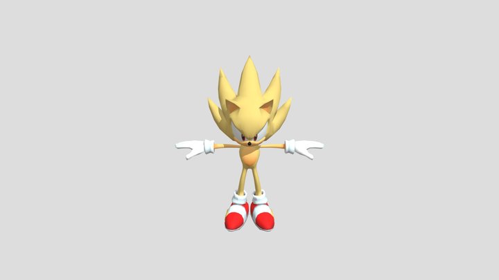 Super Sonic 3D Model