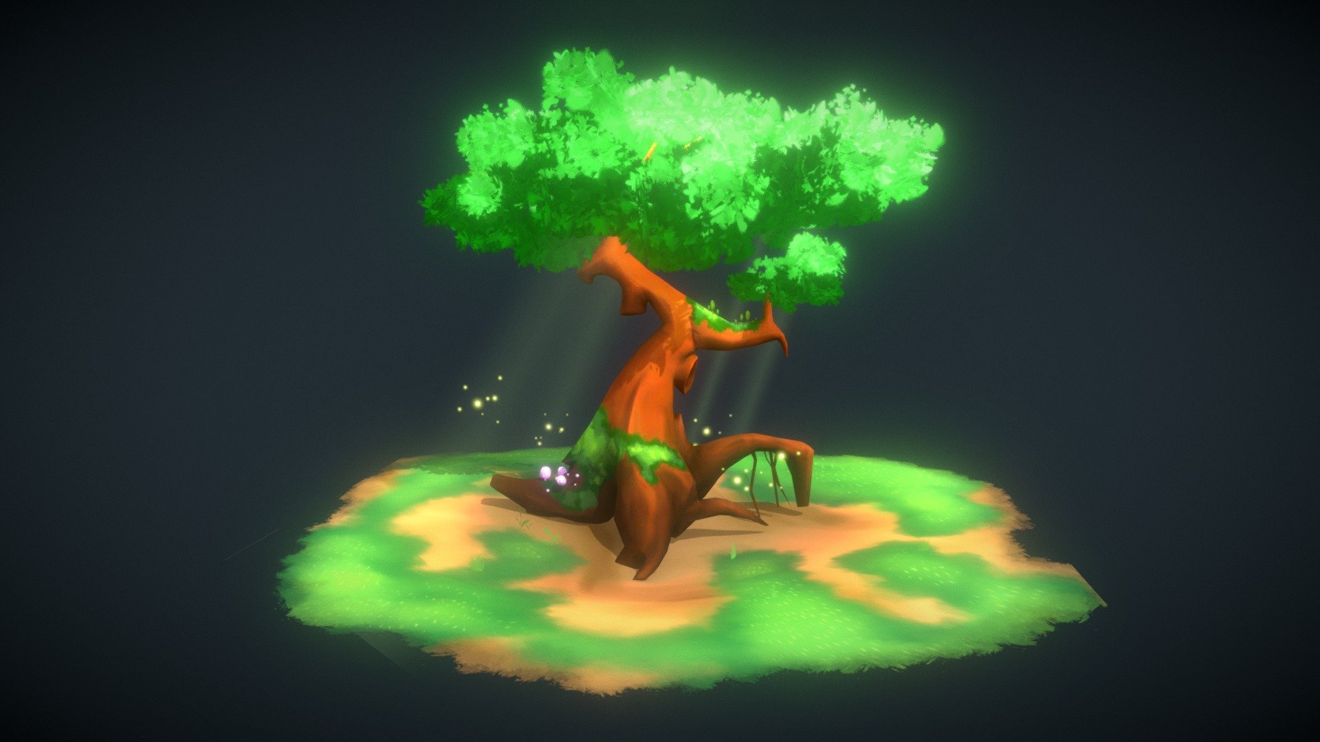 Mystical Tree - 3D model by waywardart (@waywardart) [dd47592]