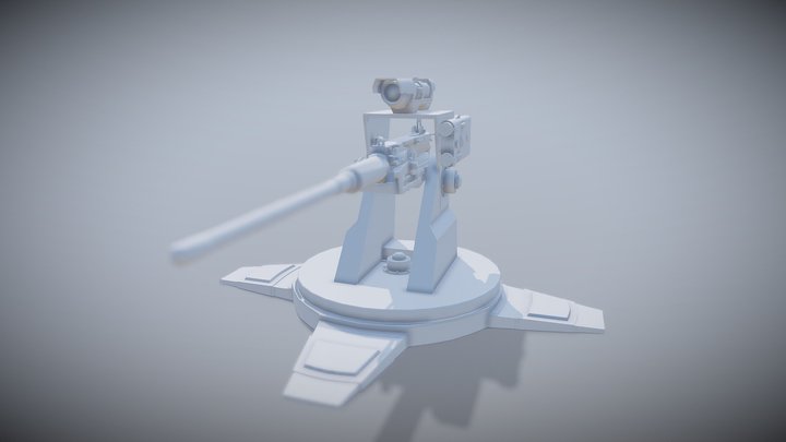 Sentry Gun Turret 3D Model